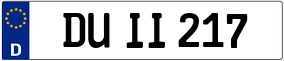 Truck License Plate